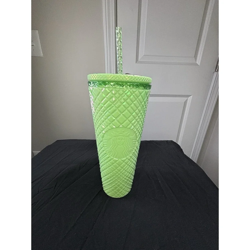 Starbucks Mint Jewel Studded Venti 24oz Tumbler NWT Green‎ Cold Cup Limited